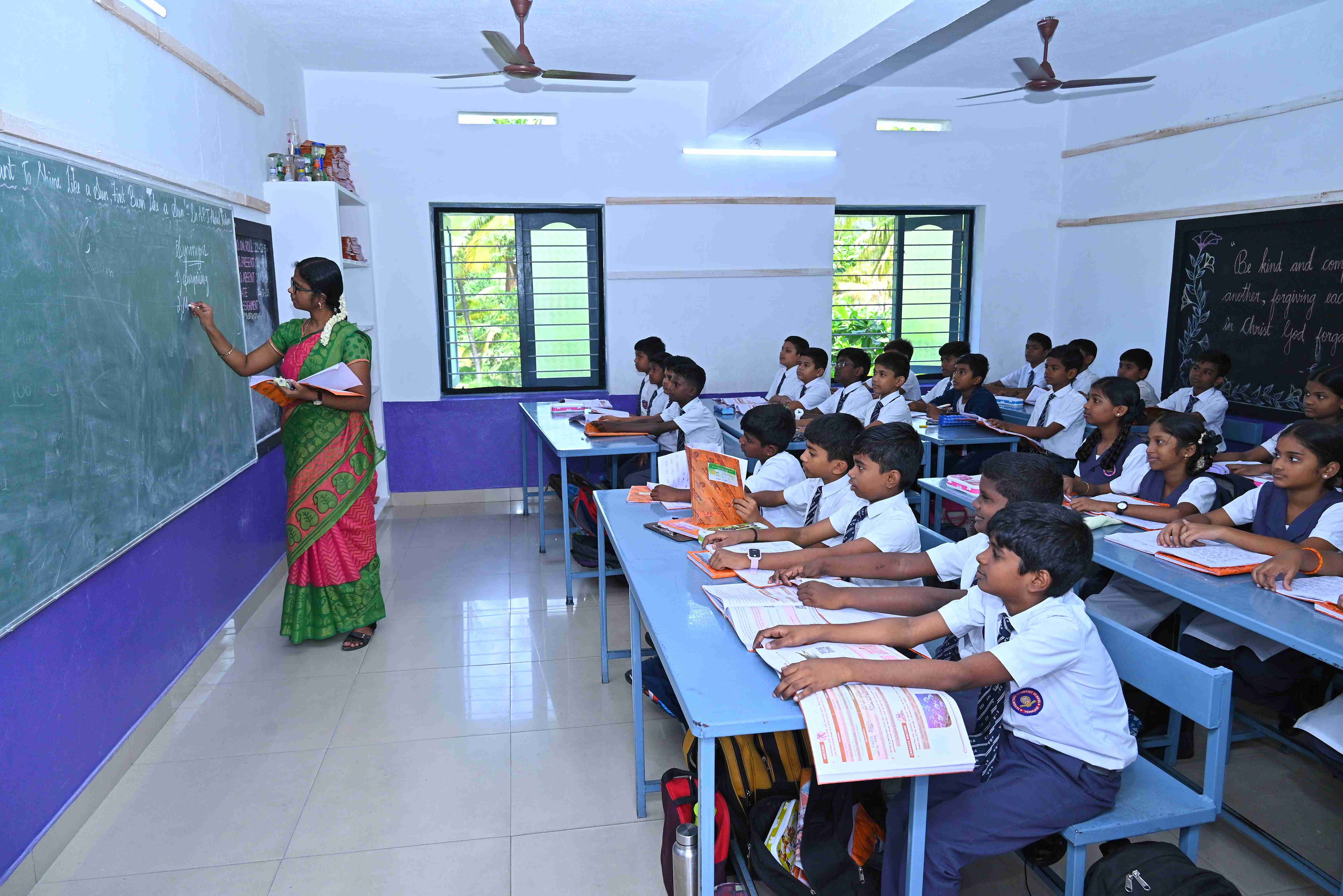 Students learning together